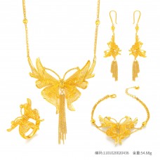 足金蝴蝶翩翩流蘇套餐